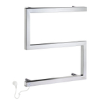 Smedbo Dry Handdoekradiator - 50x52.5x11.2cm - ophangen - RVS Gepolijst Edelstaal SHOWROOMMODEL SHOW22784