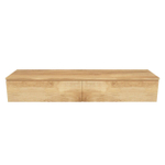Arcqua Living Onderkast - 180x46x30cm - 2 lades - greeploos - gemelamineerd spaanplaat - oak natural SW909450