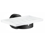 Smedbo Home Zeepschaal - wandmodel - mat zwart/porselein SW736614