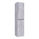 Saniclass Solution badkamerkast 160x35x35cm met 2 greeploze links- en rechtsdraaiende deur MFC Birch SW499124