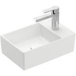 Villeroy & Boch Memento 2.0 fontein onderzijde geslepen 40x26cm zonder overloop 1 kraangat ceramic+ stone white SW358484
