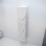 MONDIAZ BEAM Kolomkast - 160cm - 2 deuren - Carrara marmer SW410306