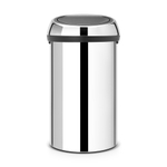 Brabantia Touch Bin Afvalemmer - 60 liter - brilliant steel SW1117342