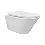 Wiesbaden Vesta Tornado flush wandcloset rimless met nano coating met Shade slim toiletzitting softclose en quick release glans wit SW856603