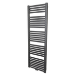 HR badmeubelen Base Designradiator - 56.5x6.6x172.5cm - middenaansluiting - 817 Watt - dark graphit matt SW8735