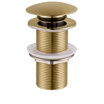 Wiesbaden Caral clickwaste afvoerplug verlengd 5/4" geborsteld messing SW890844