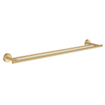 Smedbo Home Handdoekhouder - 65x12cm - dubbel - geborsteld messing SW848898