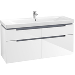 Villeroy & Boch Subway 2.0 wastafelonderkast 128.7x59x44.9cm Wit 1025036