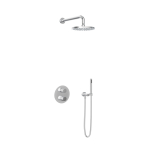 Hotbath Get together IBS1A Regendoucheset inbouw - 35cm wandarm - 20cm ronde hoofddouche - staafhanddouche - chroom SW12099