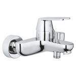GROHE Eurosmart Cosmopolitan badkraan E met omstel en koppelingen chroom 0437348