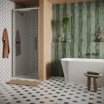 Crosswater Asura inklapbare douchedeur - 80cm - zonder handvat - geborsteld rvs SW1176605