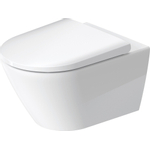 Duravit D-Neo wandtoilet zonder zitting 37x54x40cm Wit Hoogglans SW640491