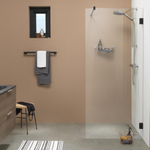 Sealskin I AM Walk in type A3 (divider), 880 mm, mat zwart, 8 mm helder veiligheidsglas + antikalk. SW377784