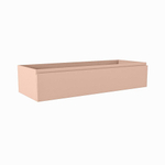 Mondiaz FOGE wastafelonderkast - 120x45x25cm - 1 lade - uitsparing midden - softclose - Rosee SW1015440