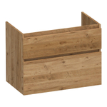 BRAUER Delight wastafelonderkast - 80x46x60cm - 2 softclose lades - greeploos - 1 sifon uitsparing - Chateau SW1199421