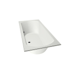 Xenz Lagoon ligbad - 190x90cm - met overloop - zonder afvoer - Acryl Edelweiss mat SW103402