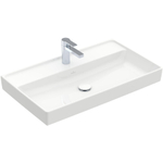 Villeroy & Boch Collaro meubelwastafel 80x47cm zonder overloop 1 kraangat ceramic+ wit SW358375