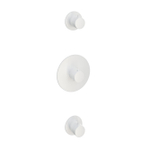 Hotbath Cobber afbouwdeel inbouwthermostaat met 2 stopkranen mat wit SW73627