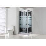 Xellanz Thermo complete douchecabine 80x80x218 alu 5mm glas SW333866