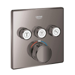 Grohe Grohtherm SmartControl Inbouwthermostaat - 4 knoppen - vierkant - hard graphite SW484571