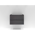 HR badmeubelen Infinity Wastafelonderkast - 80x44.8x55cm - 3D-front - 2 lades - greeploos - wenge SW873380