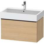 Duravit D-Neo wastafelonderkast 78.4x44x44.2cm 1 lade Natuur eiken Mat SW641099