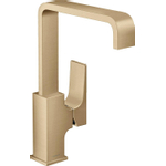 Hansgrohe Metropol wastafelkraan 230 met push open waste m. 120° draaibare uitloop 16.5cm brushed bronze SW297570