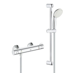 GROHE Grohtherm-800 comfortset met douchekraan thermostatisch met koppelingen met New Tempesta glijstangcombinatie 60cm chroom/wit SW108040