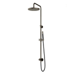 Hotbath Cobber M438 regendoucheset met omstel en 150cm doucheslang met 30cm ronde hoofddouche staafhanddouche ijzer verouderd SW440515