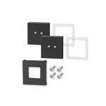 Zack Carvo wandhouder voor lijmbevestiging 4.2x4.2cm RVS zwart SW704518