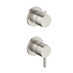 Hotbath Ace Afbouwdeel - mengkraan - 2-weg omstel - Geborsteld Nikkel SW1117646