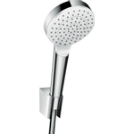 Hansgrohe Crometta 1jet porter doucheset ecosmart met slang 125cm wit chroom SW73231