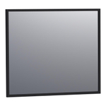 Saniclass Silhouette spiegel 80x70cm zonder verlichting rechthoek zwart SW228062