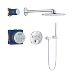 GROHE SmartControl Regendoucheset Inbouw - hoofddouche rond 31cm - 2 functies - handdouche staaf - chroom SW108057