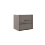 Adema Prime Essential Wastafelonderkast - 59.5x55x45.5cm - 2 lades - Standaard greep - MDF - taupe SW892660