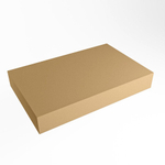 Mondiaz TOP 51 Vrijhangend Topblad - 80x51x12cm - geschikt voor waskom - Solid surface - Oro SW1023434