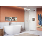 Crosswater Asura Kwartronde Douchedeur - 8mm - 90x90cm - gepolijst RVS SW1208439