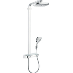 Hansgrohe Raindance Select E300 showerpipe: met Showertablet 300 opbouwkraan thermostatisch met handdouche 3jet en hoofddouche 2jet chroom 0452230