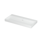 INK Urban wastafel - 100x45x8cm - 1 wasbak - 1 kraangat - porselein wit glans SB0201061