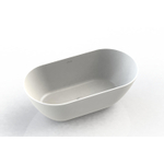 Arcqua Cusco vrijstaand ligbad 165x83x55cm cast marble Mat Wit SW443810