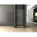 Wiesbaden Skyline nis schuifdeur 1400 x 2000 x 8 mm nano helder glas/mat zwart SW545042