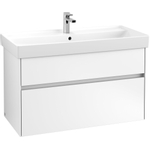 Villeroy & Boch Collaro wastafelonderkast 95.4x54.6cm 2 lades White matt SW479504