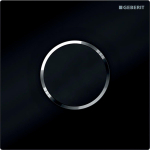 Geberit HyTronic urinoir stuursysteem infrarood batterij met bedieningsplaat Sigma 10 zwart glans 0701979