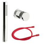 Royal Plaza baden handdouche set chroom, doucheslang rood SW642460