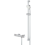 GROHE Grohtherm 1000 thermostatische opbouw douchemengkraan met glijstang en handdouche chroom SW679313