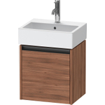 Duravit Ketho 2 wastafelonderbouwkast met 1 deur 43.4x33.8x44cm links, met greep antraciet noten mat SW772121