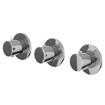 IVY Bond Afbouwdeel - voor Inbouwthermostaat - 2 stopkranen - symmetry - ronde rozetten - Chroom SW1031049