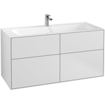 Villeroy & Boch Finion wastafelonderkast 119.6x59.1cm 4 lades White matt SW479505