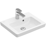 Villeroy en boch Subway 2.0 meubelfontein 45x37cm met kraangat en overloop wit GA50179