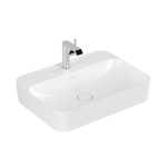 Villeroy & Boch Finion opzetwastafel 1 kraangat 60x44.5cm Ceramic+ zonder overloop stone white SW209542